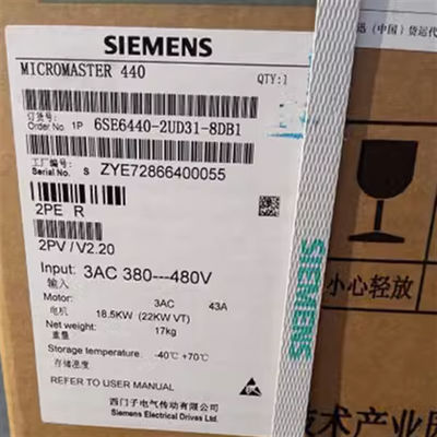 6SE6440-2UD31-8DB1 MM440 Siemens Micromaster 440 Frequency Converter