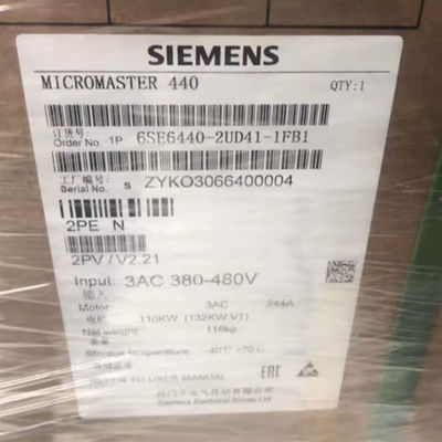 AC Siemens Frequency Converter 110kW 6SE6440-2UD41-1FB1 MM440